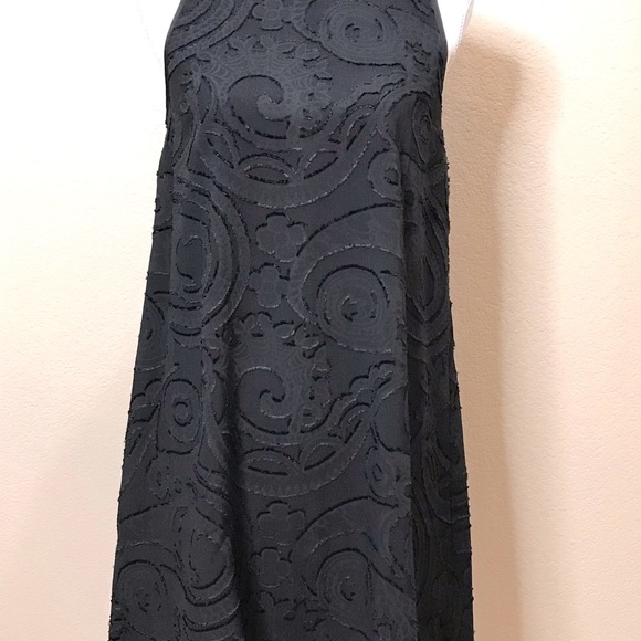 Loft Black Sleeveless Swing Dress 4P - Picture 5 of 8